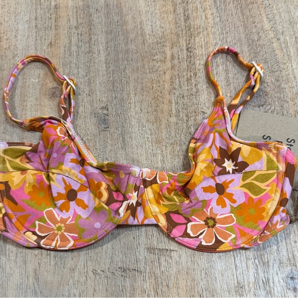 NWT Stone Fox Revolve Size Small SUMATRA Bikini BOTTOM RETRO POP CONCH TOP - Picture 11 of 13